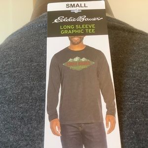 Eddie Bauer long sleeves graphic tee size Small